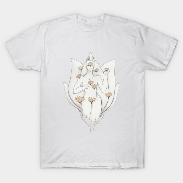 Lotus Shower T-Shirt by DiveIntoReiki